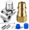 Bexdug R134A Refrigerant Recharge Kit,Refrigerant Tank Vacuum Pump Adapter - AC Refrigerant Angled Ball Valve, Tank Adapter, Air Conditioning Tools