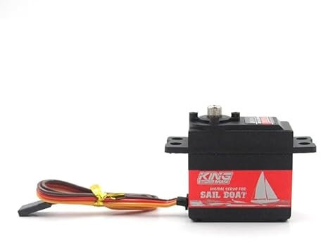 SPARKHOBBY SW22HV 68g Waterproof Winch Steering Servo Programmable Turn 1.5~7T Digital High Voltage Metal Gear for RC Sailing Boat (with4.5T Metal winch)