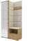 RAVIO Garderoben-Set NELA I mit Spiegel, 100cm Flurgarderobe mit Wandpaneele, Kompaktgarderobe mit Schuhschrank, Inklusive Montagekleber, Praktischer Garderobe (Artisan Eiche + Creme (Trinity 01))