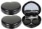 Hoement 3sets Heart Shape Contacts Lens Case for Halloween Travel Eye Contacts Mirror Holder Box Portable Storage Case