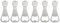 6 Stück Flaschenöffner Lächelndes Gesicht Design Bottle Opener mit Personalisiertem Bierflaschenöffner Flaschenöffner Edelstahl für Home Pub Restaurant Outdoor