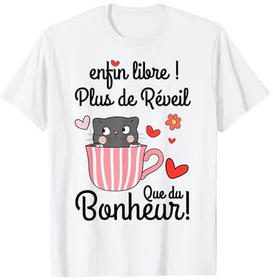 Retraité Femme Humour cadeau pour femme départ en retraite T-Shirt