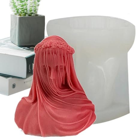 Kerzengießform für Frauen, für den oberen Körper, Gips, Ornamente, Bastelform für Heimdekoration, Paraffin