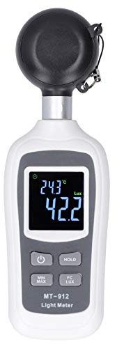 Ankroyu MT - 912 Luminanzmessgerät, Kunststoffhandmesser digitaler Lichtmesser, Luxmeter -Luminometer, LCD -Mini -Luxmeter für Fabriken Familien Hotels