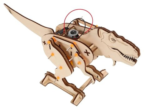 SOPOTUTU Holz Dinosaurier Modellbau Bausatz Puzzle Basteln Experimentieren Junge Mädchen Spielzeug Montage DIY Projekt