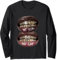 Women's Lips Print Graphic Y2K 2000s Vintage Summer Tops Long Sleeve T-Shirt