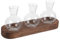 Yardenfun 1 set Decorativo Vetro con Base Legno per Piante per Decorazione da Tavolo Ufficio e Casa Idroponico per e Speciali