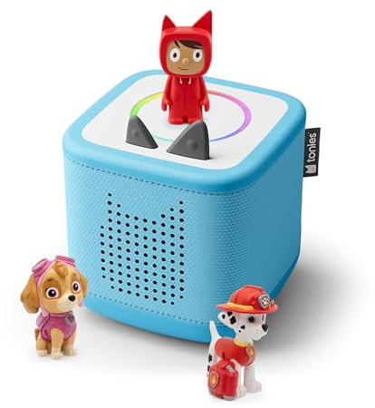tonies Toniebox 2 Pack Boite à Histoire pour Enfant 1 à 9 Ans, Robuste & Facile à Utiliser, La Pat' Patrouille, 2 Figurines, Bleu Ciel