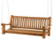 CLP Schaukelbank Joyce I Gartenschaukel aus Teakholz I Holzschaukel wetterfest und massiv I mit Befestigungsmaterial, Farbe:Teak, Größe:150 cm