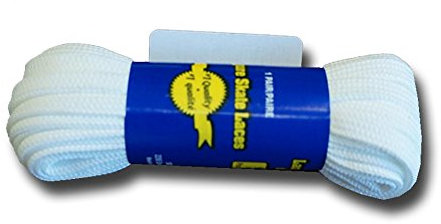 Sidelines Schnürsenkel Eiskunstlauf weiss / 84 Zoll-214cm