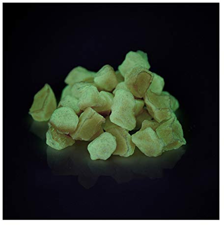 lumentics Leuchtsteine Braun 300 g - nachleuchtende Dekosteine ca 2 cm
