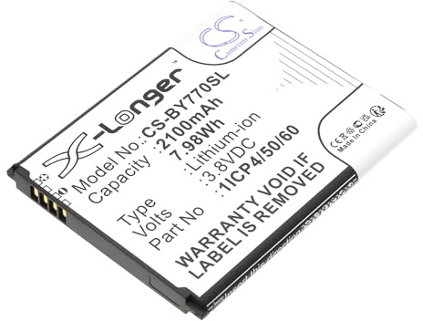 CS-BY770SL Akku 2100mAh Kompatibel mit [Beurer] 952-62, 952.62, BY77, für [Kodak] Cherrish C525, für [V Tech] VM350, VM350-2, VM901 Ersetzt 1ICP4/50/60-210AR