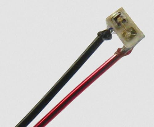 modellbahn-exklusiv SMD LED 0201 mit Kupferlackdraht rot
