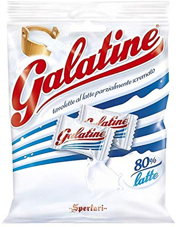 Sperlari Süßigkeiten Galatine mit Milch Geschmack italien Bonbon Lollies 125 g