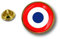 Akachafactory pins pin Badge pin's Metal Button Drapeau cocarde air Force Militaire France