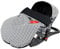 BabyLux FUßSACK 90cm Minky Babyschale Kinderwagen Buggy Jogger Herbst Sommer Frühling (12. Schwarz + Maroko)
