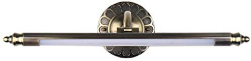 LANMOU LED Spiegellampe für Badezimmer, Retro Bad Spiegelleuchte Einstellbar Antik Metall Schminklicht Vintage Spiegelschrank Schminktisch Spiegellicht Wandleuchte Kaltweiß Licht 70cm