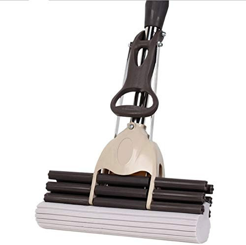 BNMHGLFT Trapeador para La Limpieza del Hogar Fregona De Algodón Fregona De Esponja Gira El Trapeador De Agua Microfibra Rotación Plana Fregona Negra