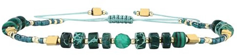 KELITCH Seed Perlen Freundschaft Armbänder Dünne Seil Armbänder Frauen Handgemachten Schmuck (Bling Grün J)