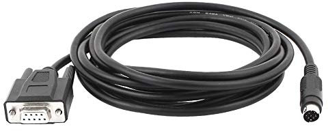 ALONGB Câble de Programmation pour PLC Adaptateur mâle DB9 9 Broches vers 8 Broches Mini-DIN mâle