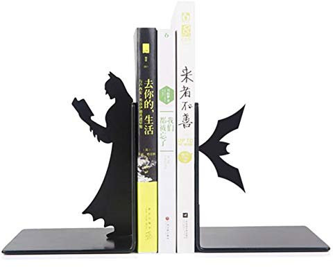 Creative Book Ends, metalli pesanti Bookends Prenota Divisori Home Office decorativo Libro Student regalo stand (Color : Black, Size : C)