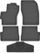 Fußmatten vorne 2er Set für Mazda 3 2003-2013 Gummi Gumimatten