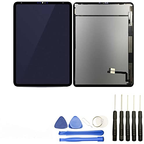 Visiodirect® Ecran Complet: Vitre Tactile + Ecran LCD Compatible avec Ipad Pro 3ème génération (2018) Taille 12.9 A1876 A2014 A1895 Noir + Kit Outils