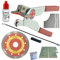 Tile Cutter for Ceramic Tiles Kit 1 4 1/2 Ultra Thin Angle Grinder Tile Saw for Corner Cuts and Electrical Socket Cut Outs in Porcelain Round Hacksaw Tile Blade for Notches in Ceramic Wall Tile