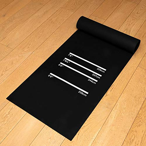 PINPOINT Alfombra Líneas de Lanzamiento y Tiros para Dianas de Dardos | Alfombrilla Protectora de Goma | Tapete Protector para Suelo - Ideal para Entrenamiento
