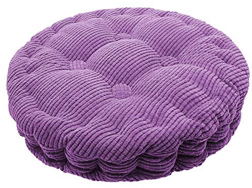 TFlower Runde Baumwolle Stuhl Sitzkissen Polster Tatami Kissen Für Haus Auto Büro Durchmesser 40cm Lila