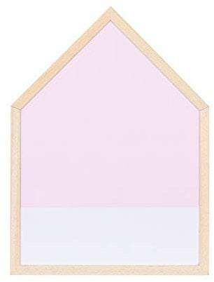 Whiteboard Hausform Rosa Und Weiß Spleißen Trockener Löschbrett - Für Home Kinder Studenten Graffiti Malerei Memo Nachricht Unterricht Demonstration(Size:90X120CM)