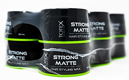 Totex Hair Styling Strong Matte Wax Pack of 12 (12x150ml) | Strong Hold Hair Wax for Men | Natural Matte Finish | Texture & Definition Styling Paste | Professional Barber Quality Hair Wax