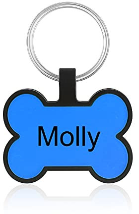 jewelora Versión mejorada Escultura Placas de identificación para perros personalizar Etiquetas de ID para mascotas, durable Silicona Personalización de doble cara placa de identidad perro gato