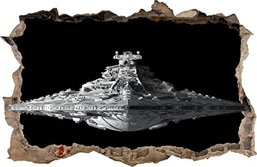 WANDAUFKLEBER LOCH IN DER WAND 3D STAR WARS Deko-Aufkleber für den Raum