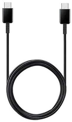 Genuine Samsung Galaxy S22 / S22 Plus + / S22 Ultra 5G Original 25W Fast Charging USB-C Genuine Charger Compatible with Galaxy Smartphones and Other USB Type C Devices (Black Cable Only EP-DA705BBE)