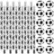 Set di Cancelleria a Tema Calcio, Include 12 Pezzi Matite da Calcio 12 Pezzi di Gomme da Cancellare da Calcio in Plastica Regalo per Scuola Bomboniere Sportivo