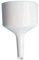 ULTECHNOVO Buchner Funnel Wide Mouth Kitchen Funnel for Transferring Liquid Dry Ingredients Powder Dishwasher Safe for Flasks Wine Pots White