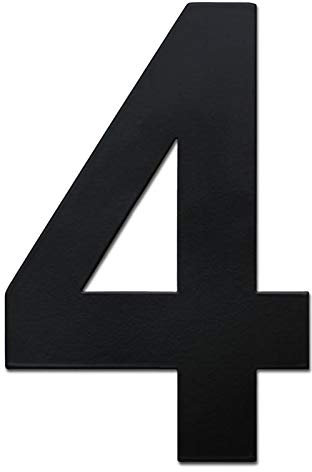 3in Mailbox Numbers Stainless Steel House Numbers Adhesive House Number Stickers Door Number Address Numbers Door Plaques Address Numbers high 75mm/3in(black 4)