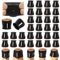 32 Pcs Chair Leg Floor Protectors for Hardwood Floors Silicone Black Covers to Protect Wood Tile Floors Felt Pads Furniture Leg Caps(Small)