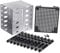 Sitrzuiget 5.25 Inch to 5 x 3.5 Inch SATA HDD Cage Rack Hard Drive Disk Enclosure Disk Tray Adapter