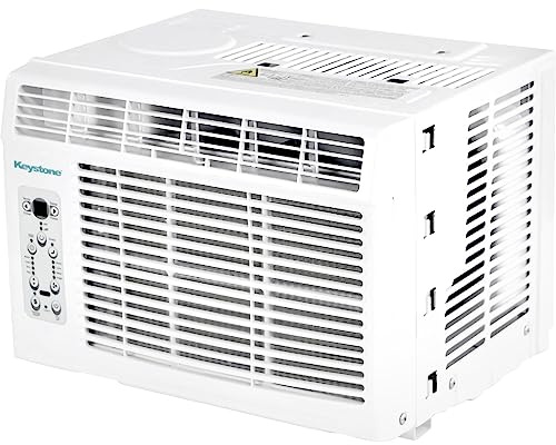 Keystone 12,000 BTU Window Air Conditioner with 11,000 BTU Supplemental Heating and Dehumidification, 230V, Window AC Unit for Living Room, Apartment, Medium Sized Rooms up to 550 Sq.Ft.