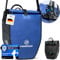Forrider Fahrradtasche Wasserdicht für Gepäckträger [25L Volumen] mit Schultergurt | Gepäckträgertasche | Fahrrad Tasche Packtasche hält an jedem Gepäckträger (Schwarz, Einzeltasche) (Blau)