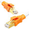 Cable Ethernet 5 Metros, Cat 8 Cable de Red 40Gbps 2000MHz 5m Exterior 26AWG S/FTP Cable Internet Alta Velocidad Cable LAN Gigabit Cable RJ45 Largo Blanco POE Cable de Conexión