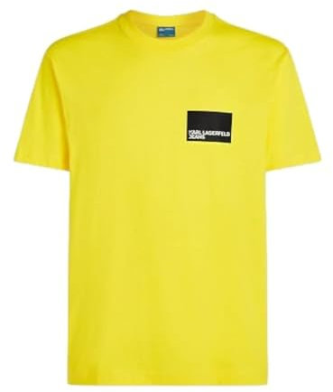 KARL LAGERFELD JEANS Regular FIT Kurzarm-Logo-T-Shirt, GELB, XS