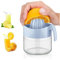 Best House | Lemon Squeezer | Manual Lemon Citrus Juicer | 300ml | WHITE | Multifunctional Glass Fruit Juicer | Lemon Lime Orange Citrus Squeezer Manual Hand Press Juice (Pack of 1)