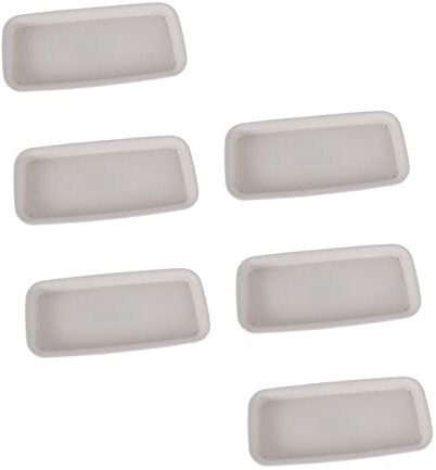 CIMAXIC 6 Piezas Bandeja de Agua Bandeja Base Rectangular Plantas de Interior macetas de Interior Paleta Base Bandeja para macetas rectángulo envase Bandeja Redonda el Plato