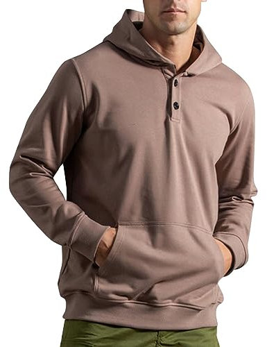 Generisch Essentials Hoodie Herren, Herren Basic Hoodie Sweatshirt Kapuzenpullover Hoodies Teenager Oversize Langarm Pullover Kapuzenjacke mit Tasche Casual Herbst Winter Streetwear Pulli Oberteile