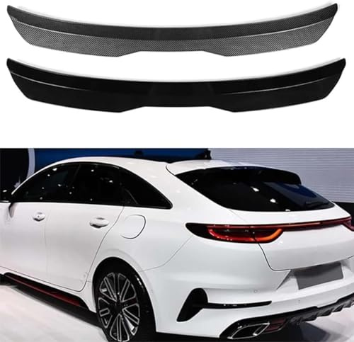 Auto Heckspoiler Flügel für KIA Proceed 2019-2023, Kohlefasermaterial Dach Heckflügel Spoiler Performance Tuning Lippe Wing Dekoration Zubehör,A Gloss Black