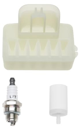 Create idea 3 Sets of Air Filter Spark Plug Fuel Filter Compatible with Husqvarna 135 135E 140 140E 435 435E 440E Compatible with McCulloch CS350 CS390 CS410