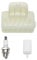 Create idea 3 Sets of Air Filter Spark Plug Fuel Filter Compatible with Husqvarna 135 135E 140 140E 435 435E 440E Compatible with McCulloch CS350 CS390 CS410